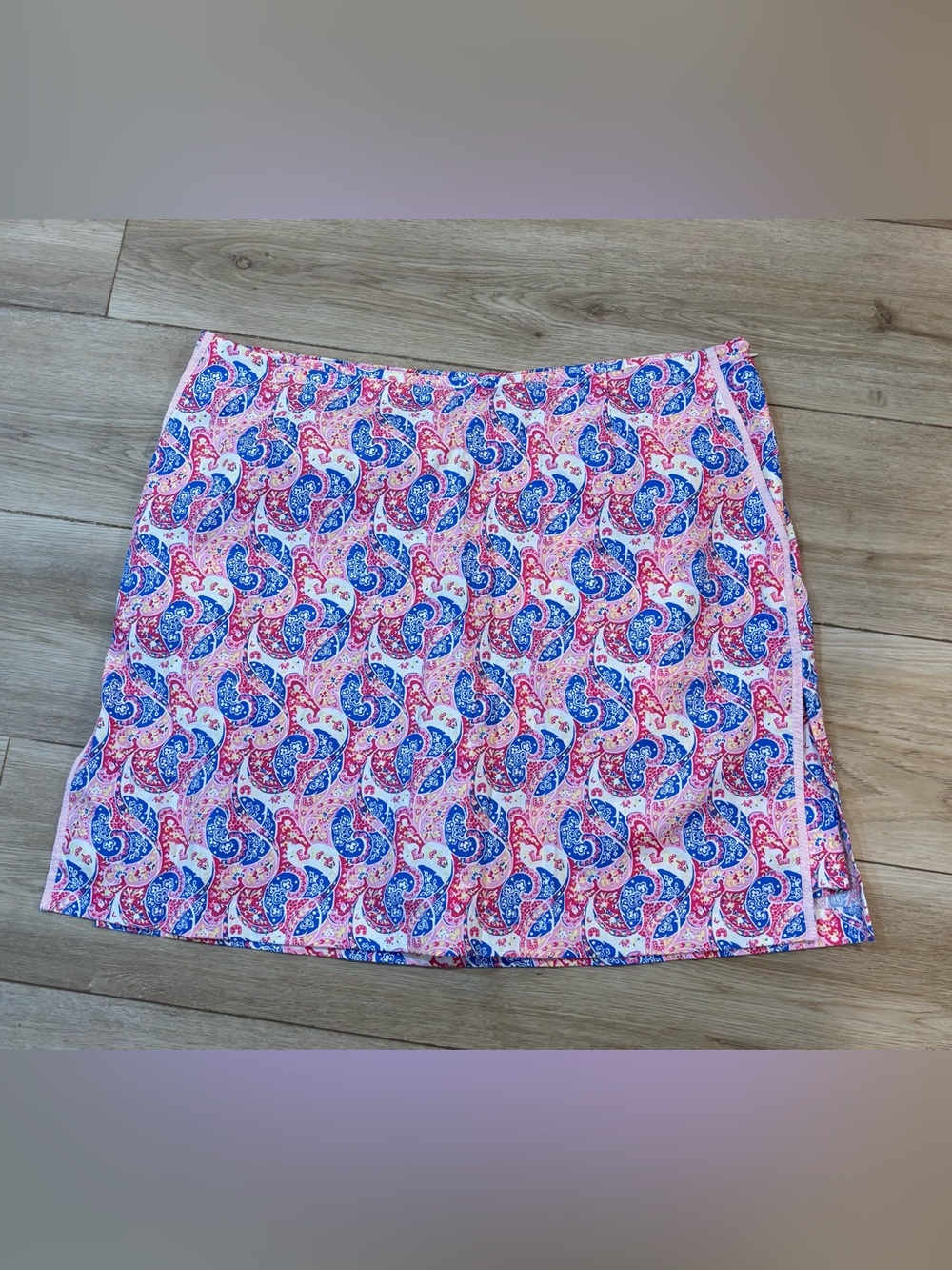 Golftini Golf Skirt Skort Paisley NWT Pockets Women’s Sz 16L Cotton Blend USA